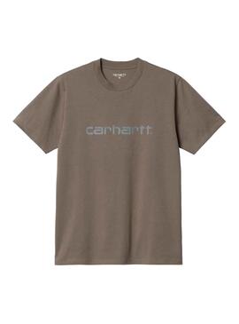 Camiseta Carhartt Script Marrón para Hombre