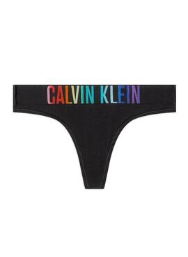 Tanga Calvin Klein Jeans Pride Negro Para Mujer
