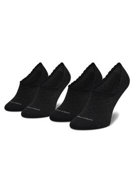 Calcetines Calvin Klein Footie Negro Para Mujer