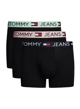 Pack 3 Calzoncillos Tommy Jeans Trunk Essential Negro Hombre