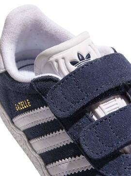 Zapatillas Adidas Gazelle Azul Para Niño