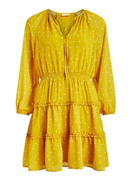Vestido Vila Vidotties Amarillo para Mujer