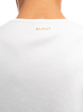 Camiseta Klout Organic Premium Blanco para Hombre