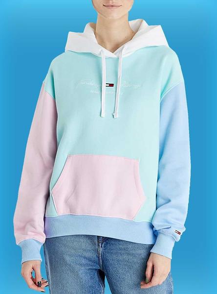 Sudadera Tommy Jeans Pastel Color Para Mujer