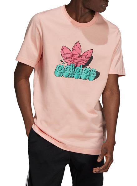 Azotado por el viento colección realce Camiseta Adidas 5 AS Rosa Para Hombre