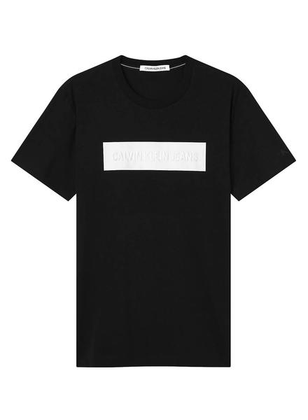 Camiseta Calvin Klein Blocking Logo Negro Hombre