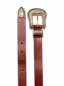 Cinturon Only Annlise Leather Camel para Mujer