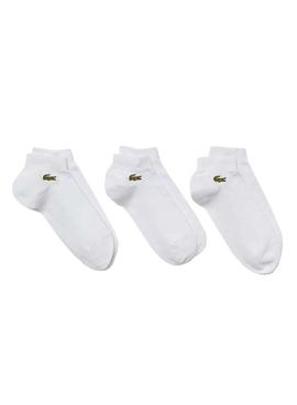 Calcetines Lacoste RA4183 Pack 3 Blanco