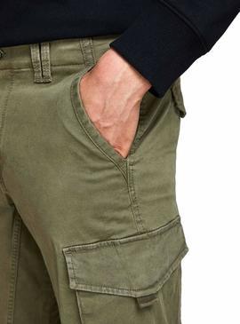 Pantalon Jack and Jones Paul Verde para Hombre