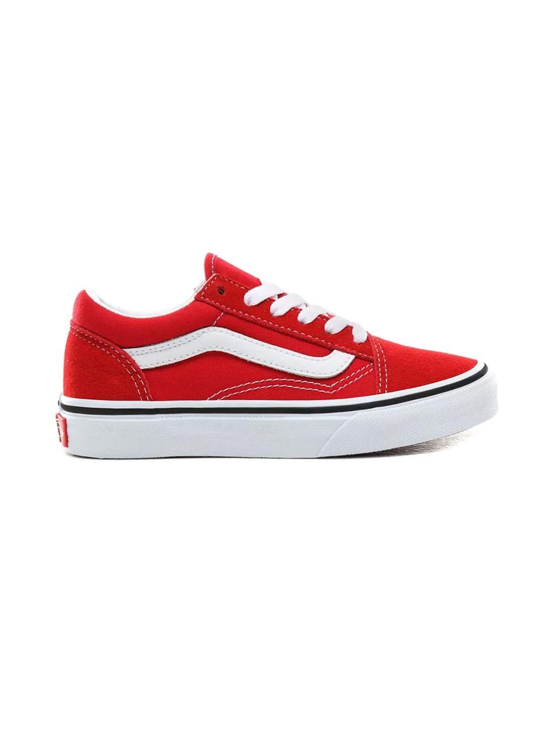 Zapatos vans outlet rojos puros kinder