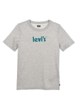 Camiseta Levis Graphic Logo Gris para Niño
