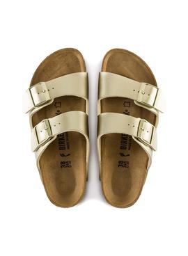 Sandalias Birkenstock Arizona BF gold para mujer