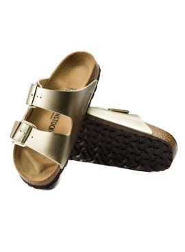 Sandalias Birkenstock Arizona BF gold para mujer