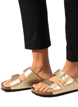 Sandalias Birkenstock Arizona BF gold para mujer