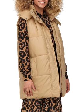 Chaleco Only Demy Padded Camel Para Mujer