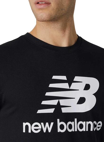 Amplia gama comerciante Están familiarizados Camiseta New Balance Essentials Negra Hombre