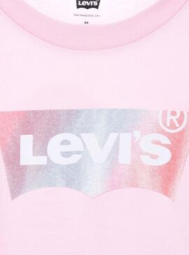 Camiseta Levis Graphic Rosa Para Niña