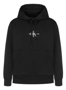 Sudadera Calvin Klein Monogram para Hombre Negra