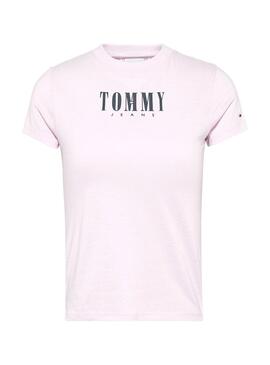 Camiseta Tommy Jeans Baby Essential Mujer Rosa
