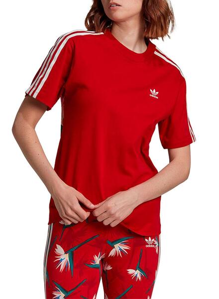 defecto Poner brillante Camiseta Adidas Thebe Magugu para Mujer Roja