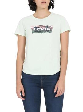 Camiseta Levis The Perfect Summer Verde Para Mujer