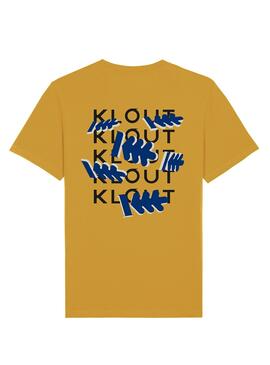 Camiseta Klout 3D Mostaza para Hombre y Mujer
