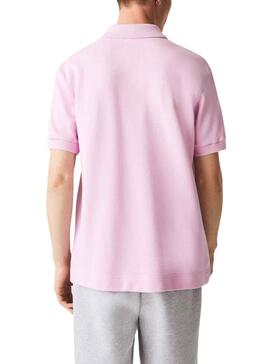 Polo Lacoste Clasic Fit para Hombre Rosa Claro