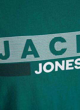 Camiseta Jack And Jones Corp Logo Verde Hombre