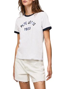 Camiseta Pepe Jeans Moni Blanco para Mujer
