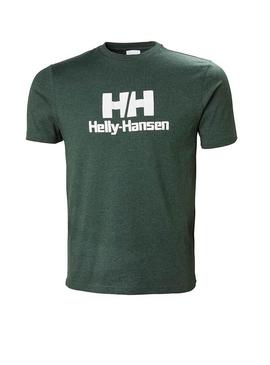Camiseta Helly Hansen Logo Verde