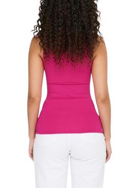 Top Only Lea Basic Rosa para Mujer