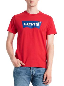 Camiseta Levis Housemark Tech Rojo De Hombre