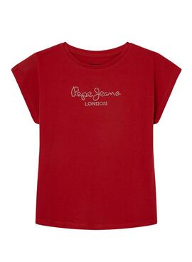 Camiseta Pepe Jeans Nuria Rojo para Niña