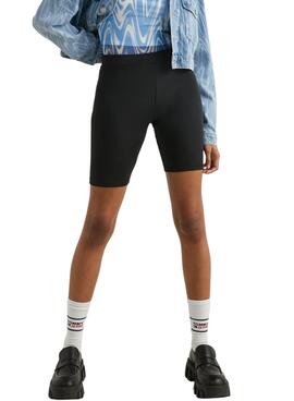 Shorts Tommy Jeans Badge Cycle Negro para Mujer