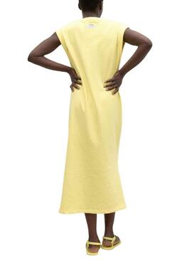 Vestido Ecoalf Essen Amarillo Para Mujer