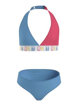 Bikini Tommy Hilfiger Triangle Azul para Niña