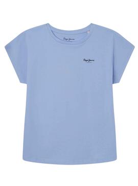Camiseta Pepe Jeans Bloomy Azul para Niña
