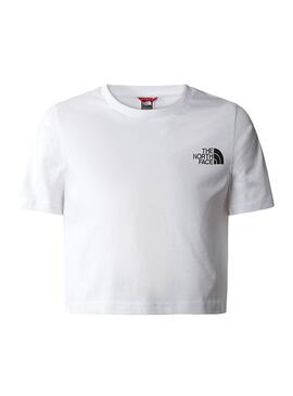Camiseta The North Face Crop Dome Blanco para Niña