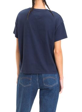 Camiseta Tommy Jeans Retro Marino