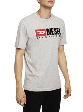 Camiseta Diesel T-Just Division Gris