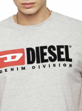 Camiseta Diesel T-Just Division Gris