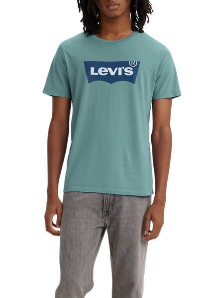evaporación Sótano hardware Camiseta Levis Graphic Verde para Hombre