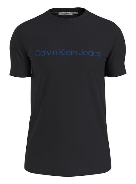 Camiseta Calvin Klein Logo Slim Negro para Hombre
