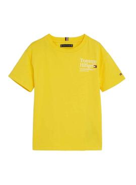 Camiseta Tommy Hilfiger Star Amarillo para 