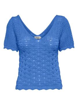 Camiseta Only Becca Azul para Mujer