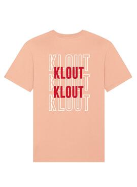 Camiseta Klout Graphic Rosa Salmon