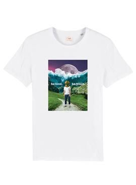 Camiseta Klout Tsunami Blanco para Mujer y Hombre