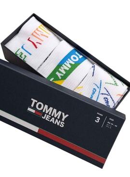 Calcetines Tommy Jeans Thuni Blanco Hombre y Mujer