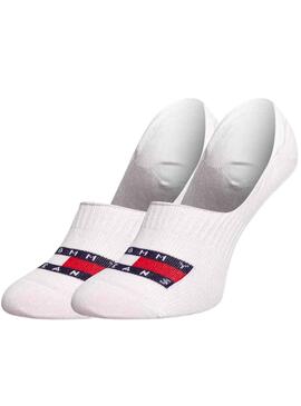 Calcetines Tommy Jeans Footie Blanco Unisex