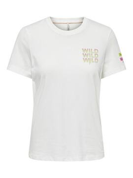 Camiseta Only Jen Blanco para Mujer